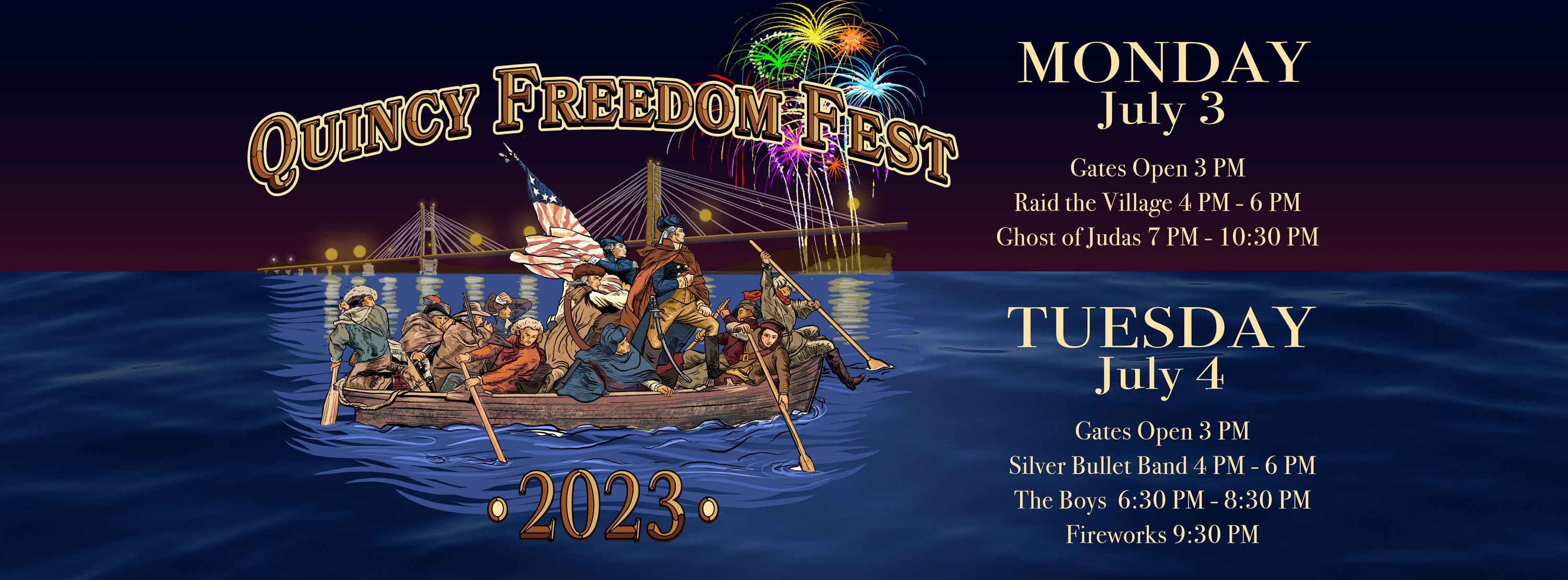 No Meeting in July and Quincy Freedom Fest